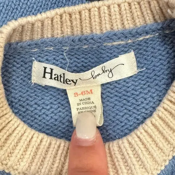 Hatley Cheerful Bear Baby Sweater - Size 3-6 M - Picture 5 of 5